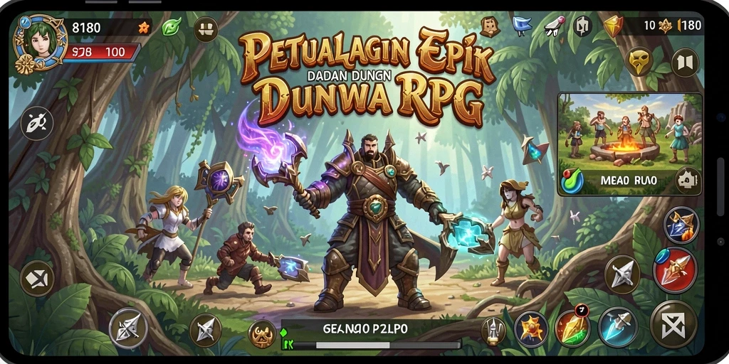 Tampilan gameplay RPG yang menakjubkan dan menarik.