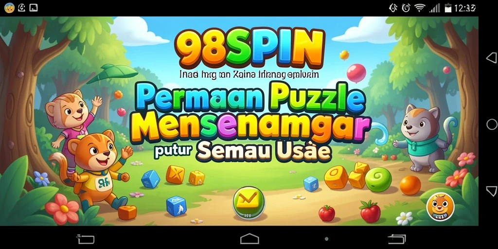 Tampilan gameplay menarik dari 98SPIN dengan puzzle menantang.
