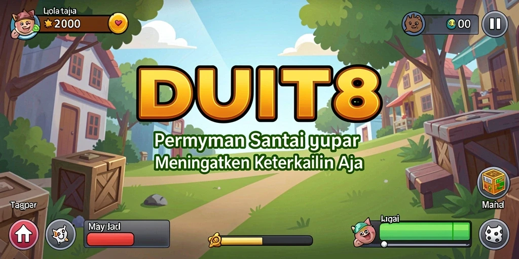 Tangkapan layar permainan DUIT8 yang penuh warna dan interaktif.