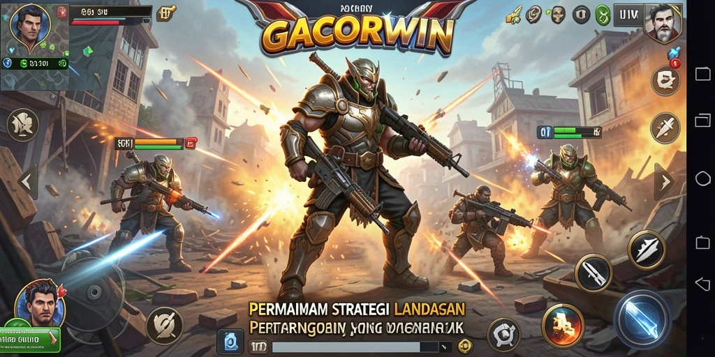 Screenshot utama <strong>GACORWIN</strong> menampilkan aksi strategis yang mendebarkan.