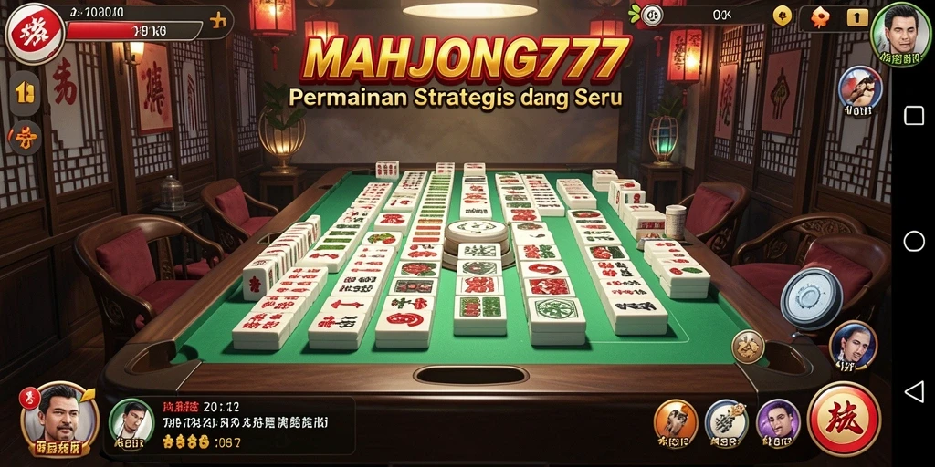 Tangkapan layar gameplay MAHJONG777 yang menampilkan pertempuran seru.