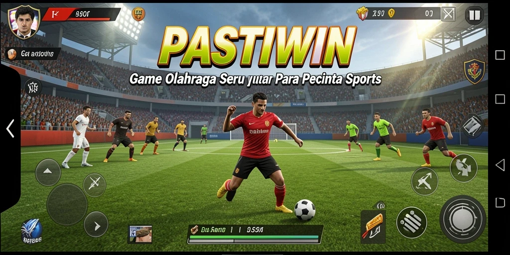 Tampilan seru gameplay PASTIWIN dengan aksi olahraga yang menegangkan.