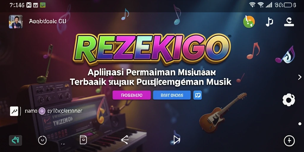 Tangkapan layar utama menunjukkan gameplay interaktif dari REZEKIGO yang penuh energi.