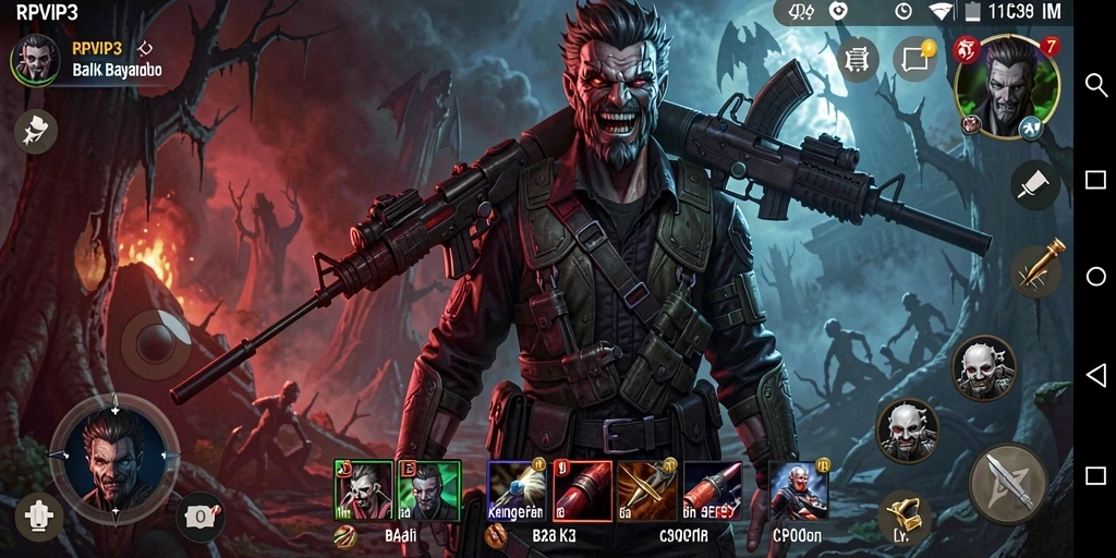 Screenshot menampilkan momen mencekam dari gameplay RPVIP3.