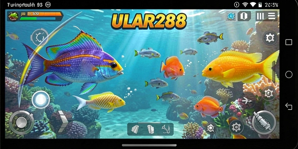 Tangkapan layar gameplay ULAR288 menampilkan aksi tembak ikan yang menarik.