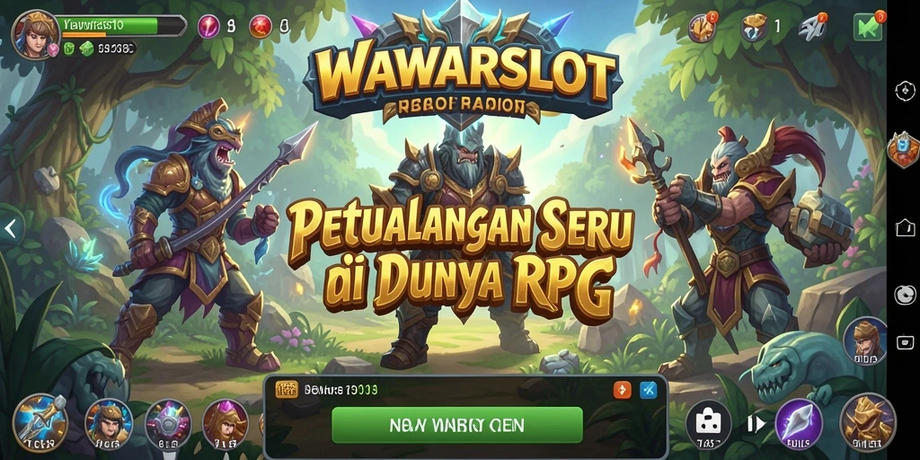 Gameplay seru WAWARSLOT dengan karakter unik dan petualangan epik.