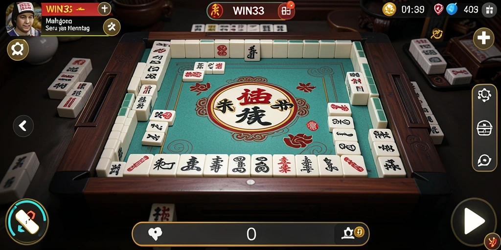 Tampilan gameplay <strong>WIN33</strong> dengan grafis Mahjong yang menarik.