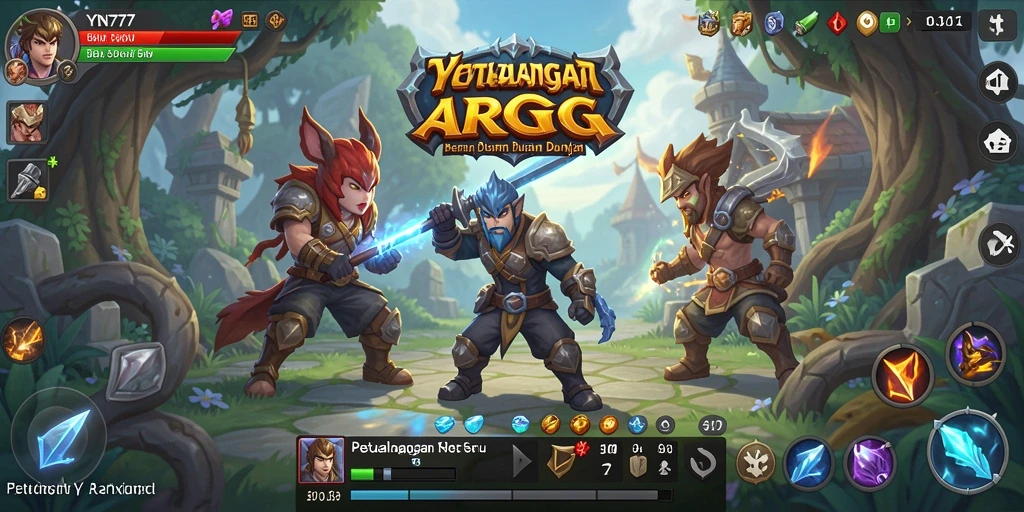 Screenshot YN777 menampilkan gameplay ARPG yang menarik dan interaktif.